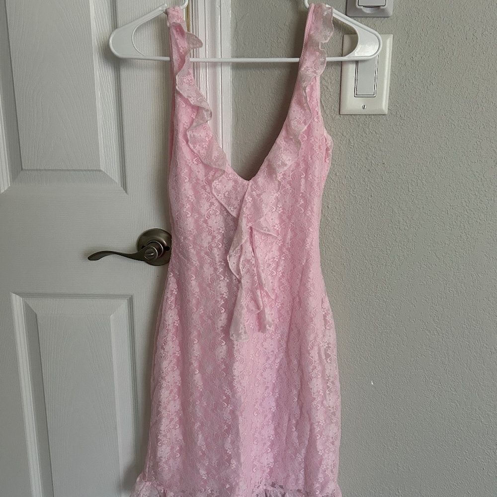 Pink White Fox Dress
